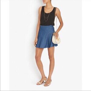 NWT! rag & bone Sz 25 ‘Suki’ Rinse Blue Denim A-Line Mini Skirt